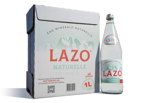 lazo-bouteille-1L-eau-minerale-naturelle-plate-verre-pack