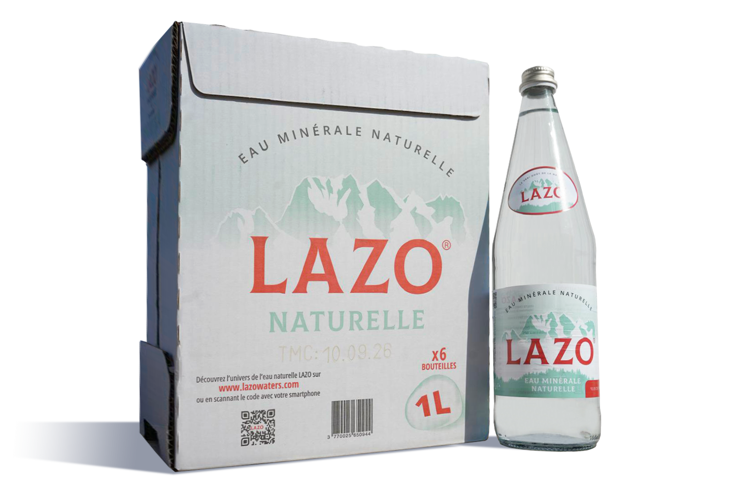 lazo-bouteille-1L-eau-minerale-naturelle-plate-verre-pack